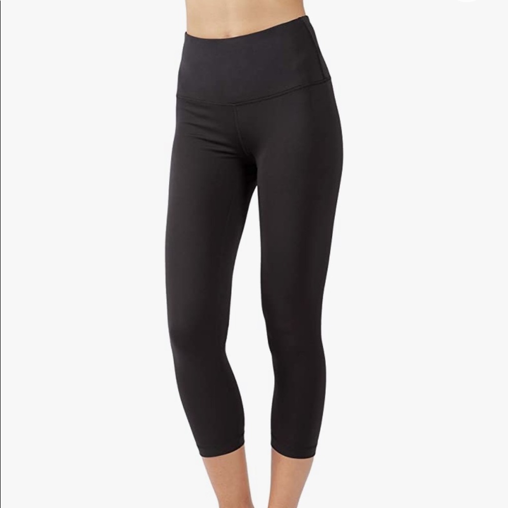 Yogalicious High Waist Ultra Soft Lightweight Capris - High Rise Yoga Pants XS